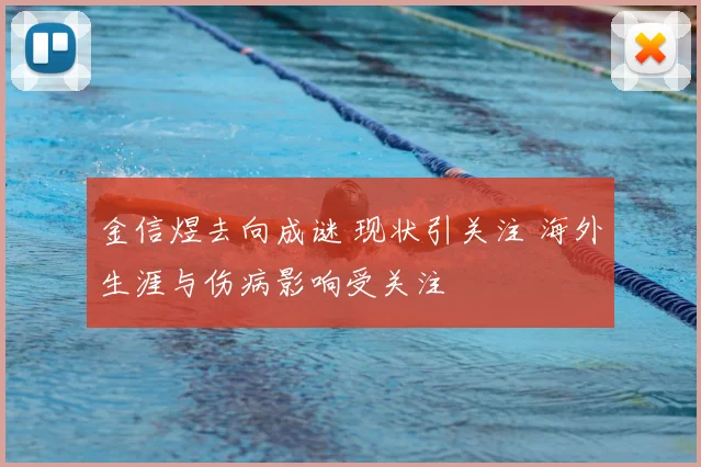 金信煜去向成谜 现状引关注 海外生涯与伤病影响受关注