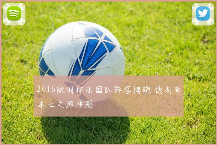 2016欧洲杯法国队阵容揭晓 德尚率本土之师冲冠